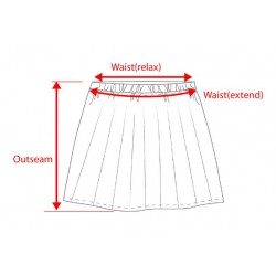DAV School Uniform Multicolored Skirt for Girls